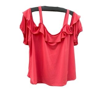 7 th Avenue Coral Cold Shoulder short sleeve